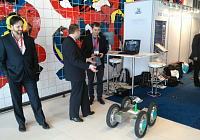 Robotics at the exhibition in the Hague, The Netherlands (ROBOBusiness Europe, The Unmanned Systems Expo)